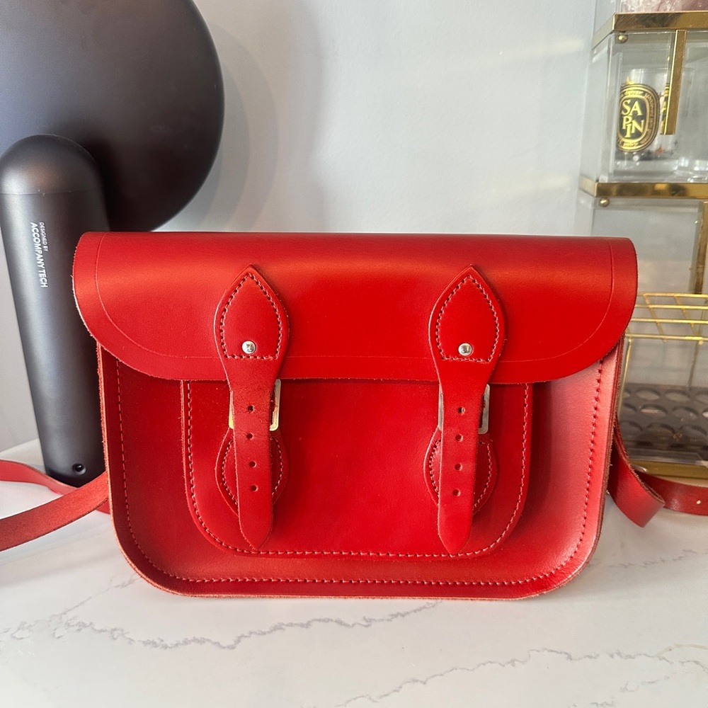 Cambridge Satchel Company Small Red Leather Satchel – Autumn/Winter Edition